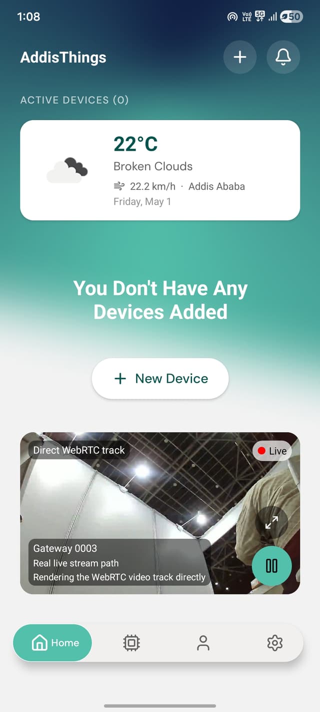 AddisThings app screen